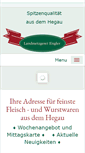 Mobile Screenshot of engler-metzgerei.de